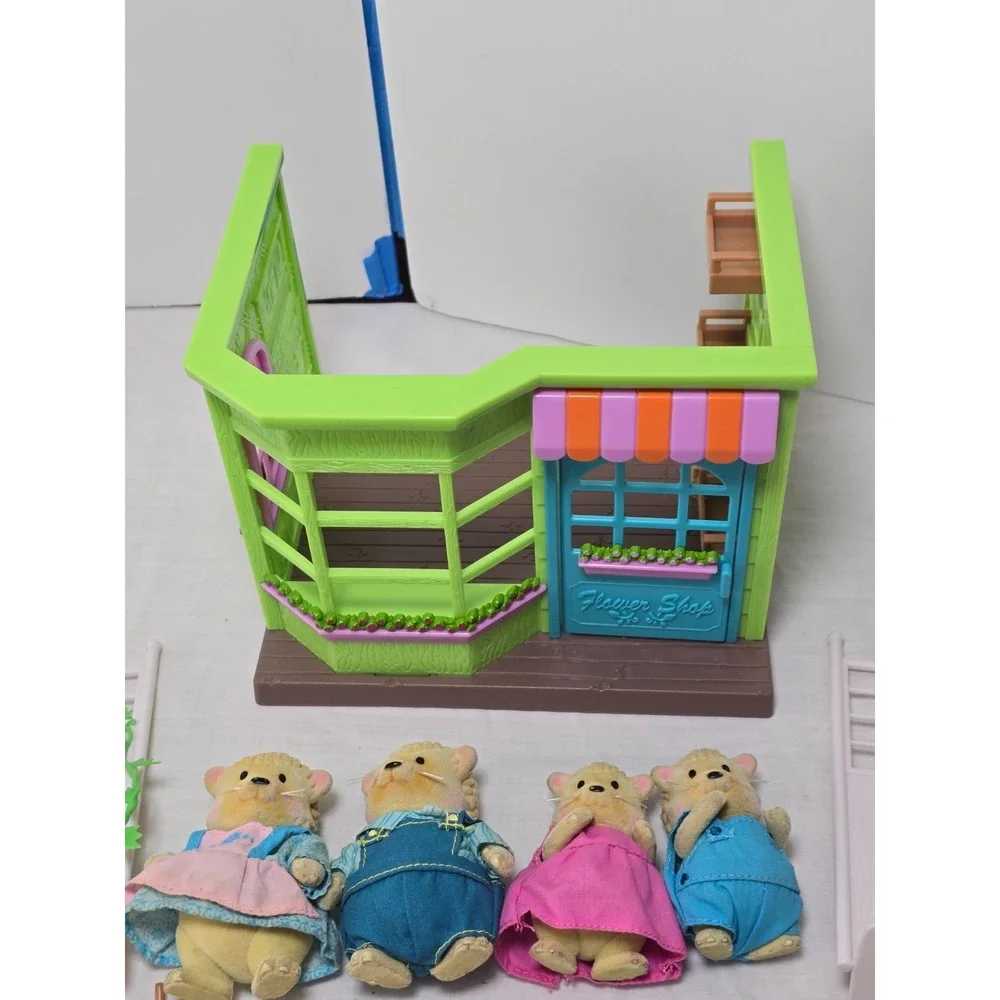 Li'l Woodzeez-Li'l Petals Flower Shop Playset Accessories Critters Sheeps Set